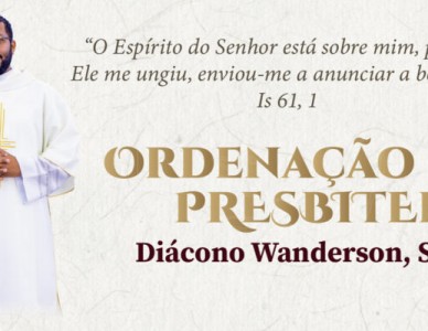 Diácono Wanderson Alves será ordenado presbítero neste sábado